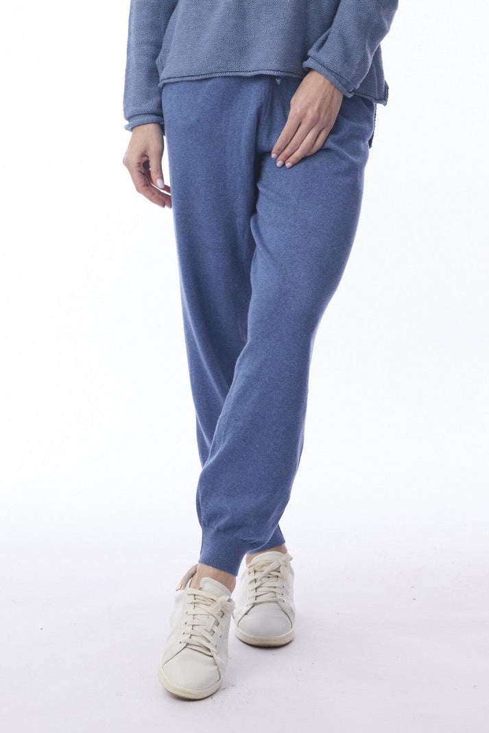 Knit Jogger Pants in Essentials Colours - Navy, Denim & Natural