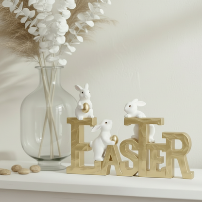 Luxe Bunnies Easter Sign