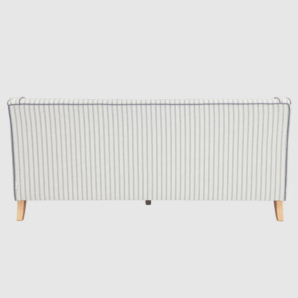 Bondi Hamptons 3 Seat Sofa Blue/White Pin Stripe