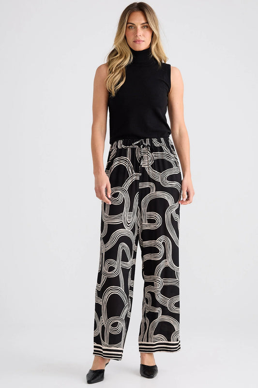 Glenda Pant in Ink Lines