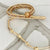 Rich Gold & Crystals Three Wrap Bracelet