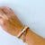 Rich Gold & Crystals Three Wrap Bracelet