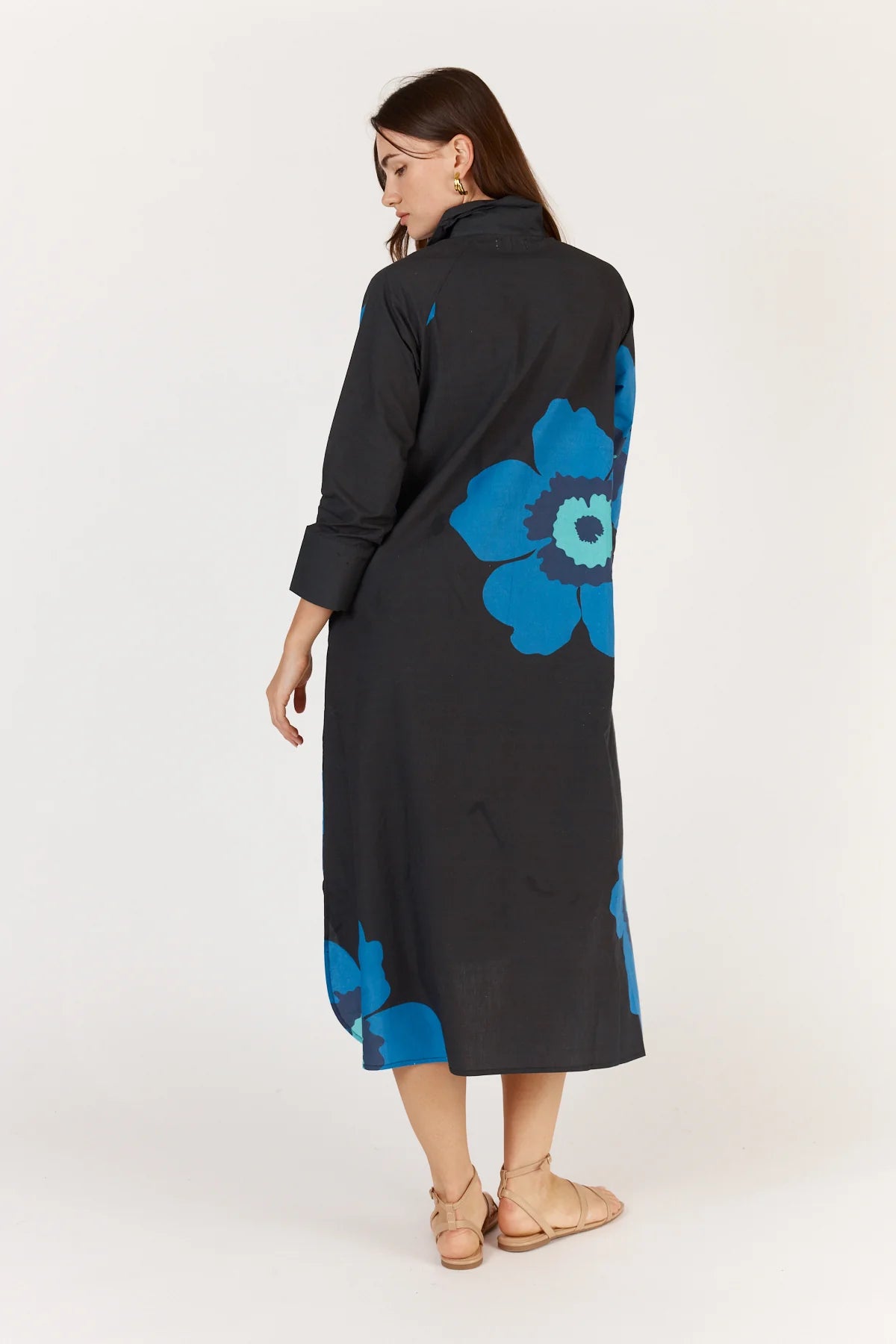 Itami Poppy Shirtdress Blue