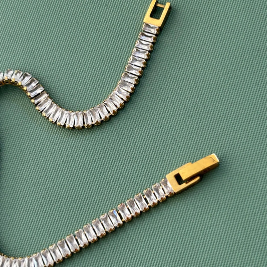 Kristy Tennis Bracelet - Crystal