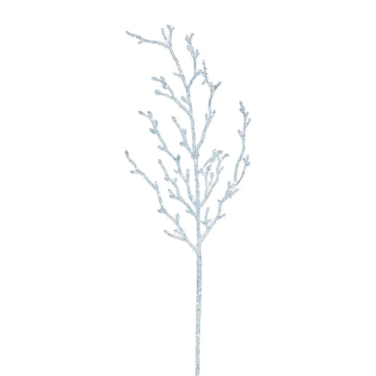 Light Blue Coral Spray Fan Pick