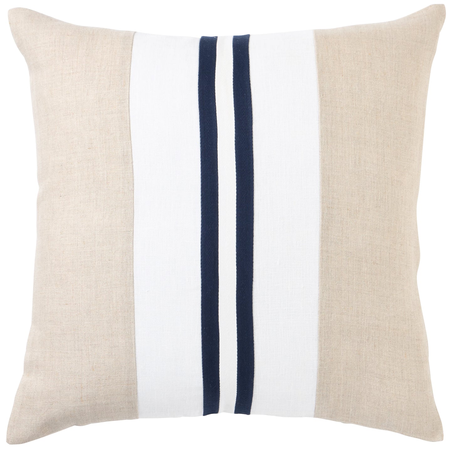 Linen Monaco Stripe 50x50 Cushion