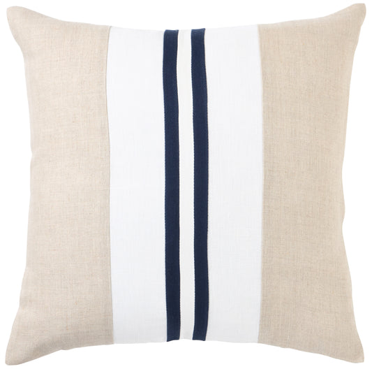 Linen Monaco Stripe 50x50 Cushion