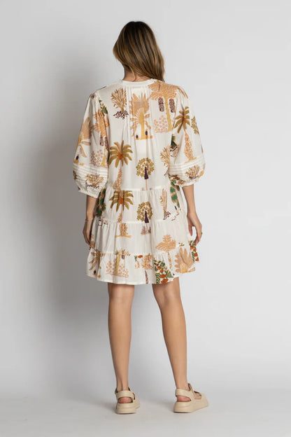 LulaLife Amrita Dress White