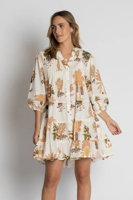 LulaLife Amrita Dress White