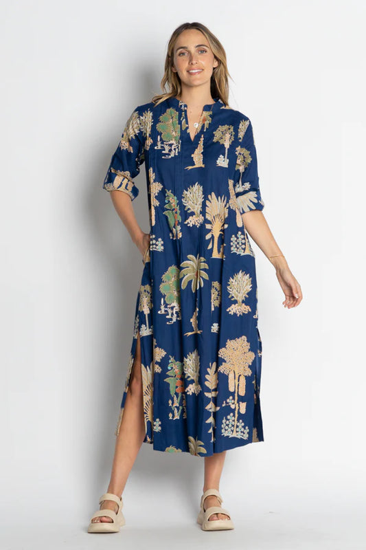 LulaLife Amrita Midi Dress Navy