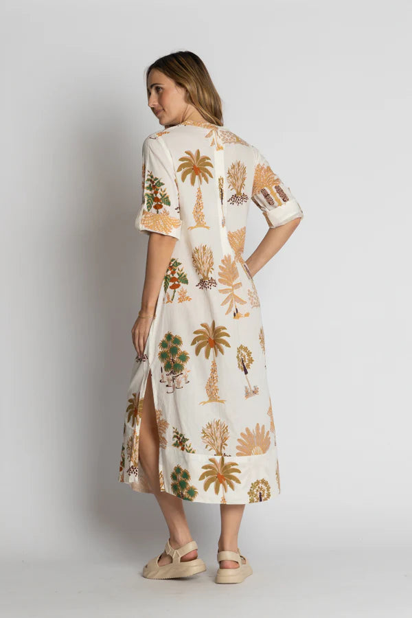 LulaLife Amrita Midi Dress White