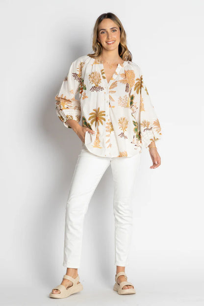 LulaLife Amrita Shirt White