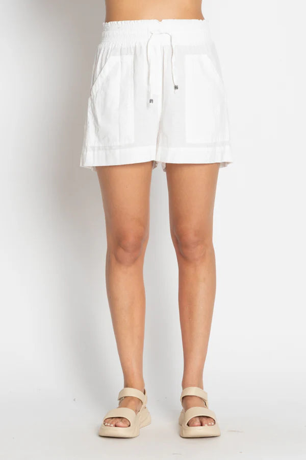 Beach Shorts in White