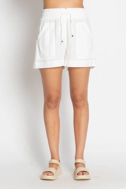 Beach Shorts in White