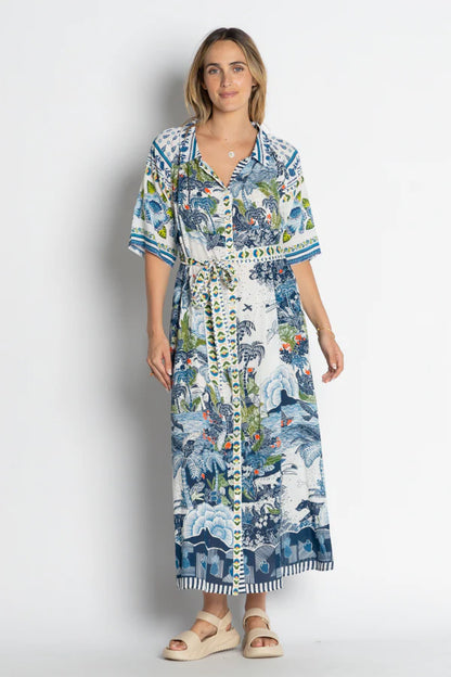 Dita Shirt Dress - Ocean