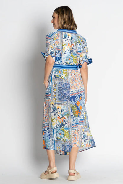 Velora Midi Dress in Ocean