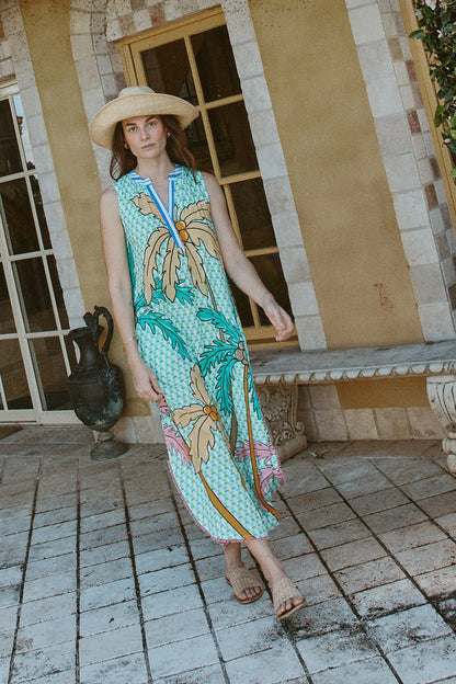 Aquila Sleeveless Maxi in Mist