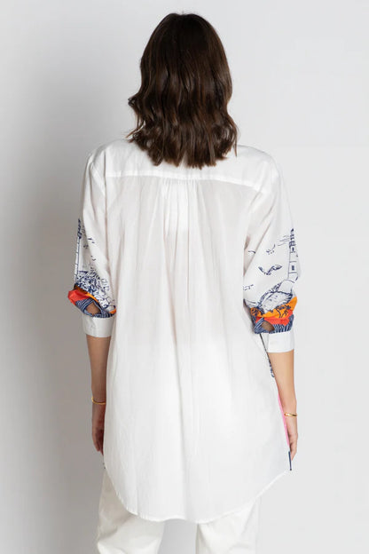Byron Lighthouse Print Shirt
