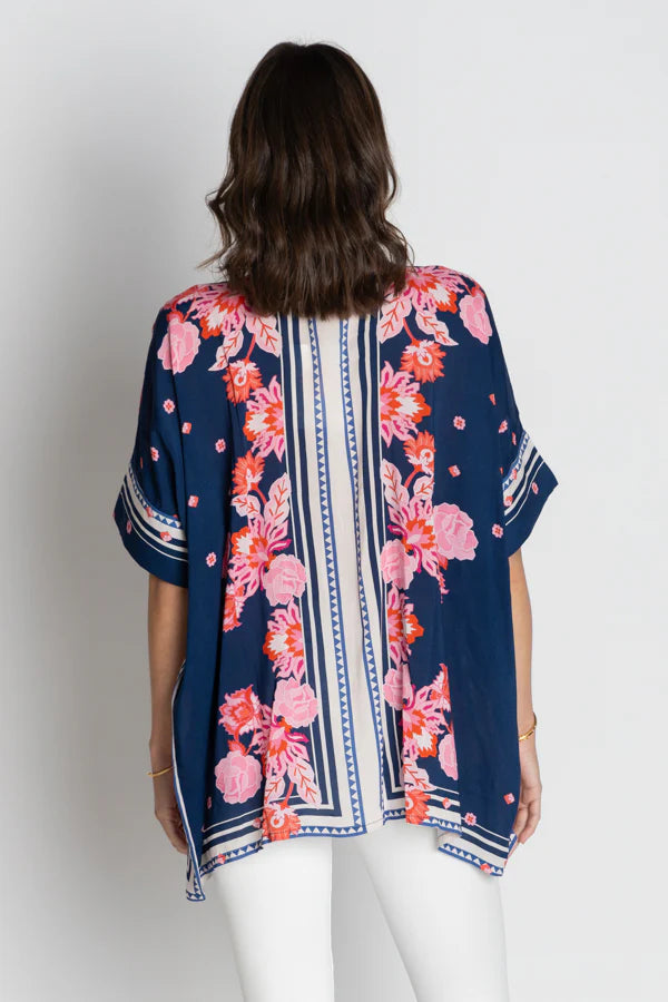 Ladera Kaftan Shirt - Navy