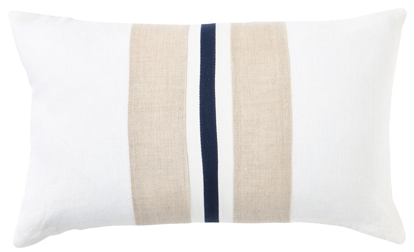 Linen Monaco Stripe 30x50 Cushion