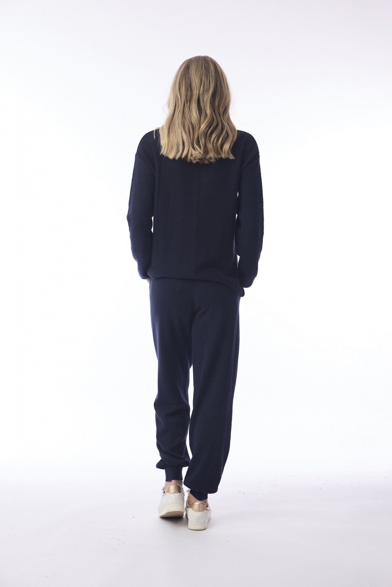 Knit Jogger Pants in Essentials Colours - Navy, Denim & Natural