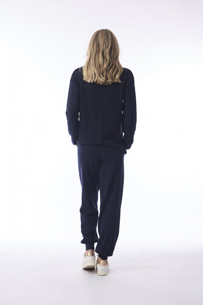 Knit Jogger Pants in Essentials Colours - Navy, Denim & Natural