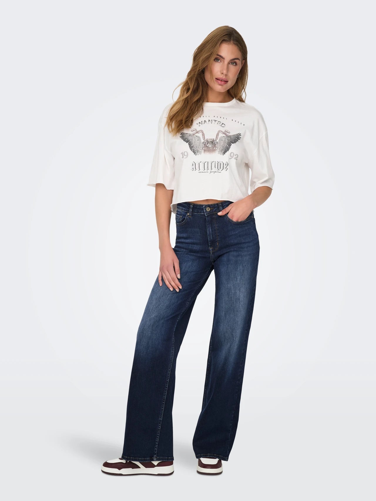 Madison High Waist Wide Leg Jeans