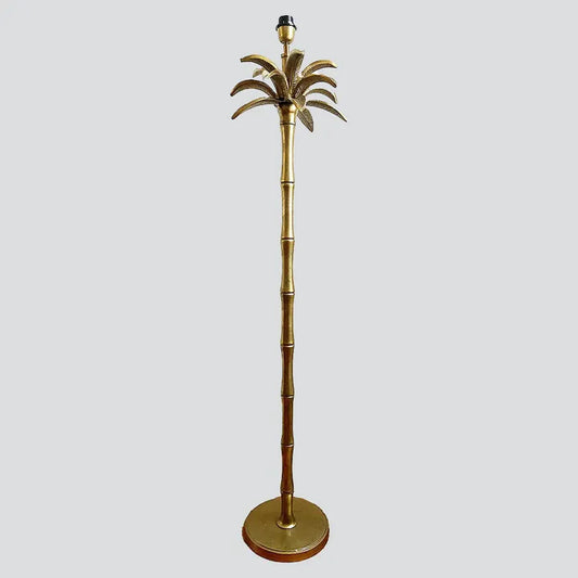 Antique Gold Palm Tree Floor Lamp (base only)