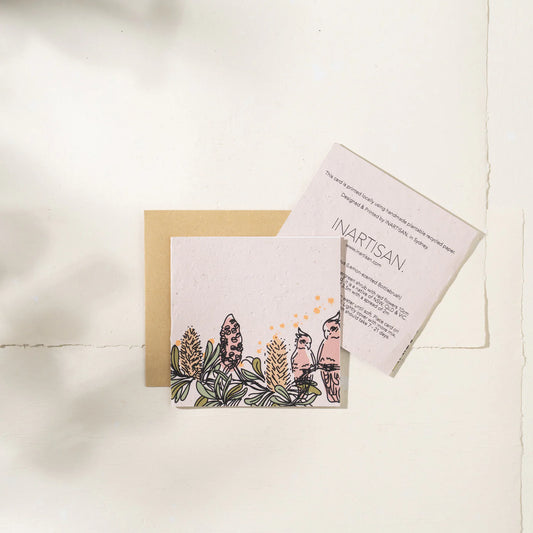 Plantable Card by Inartisan - Galahs