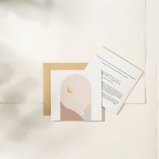 Plantable Card by Inartisan - Moonlight Sailing