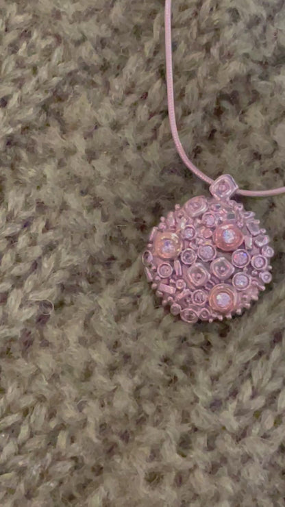 EP4824 Sterling Silver & 9ct Gold Circle Pendant