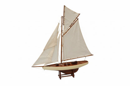 42cm Columbia Wooden Yacht Replica
