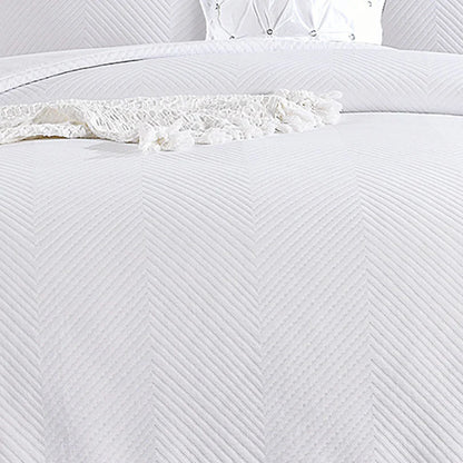 Atlantis Chevron Jacquard Coverlet Set