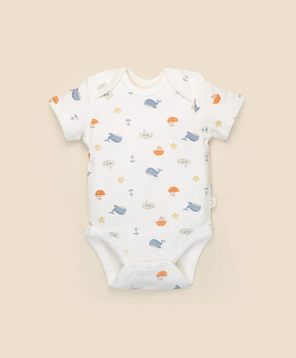 Short Sleeve Body Suit - Sea - 000 to 0