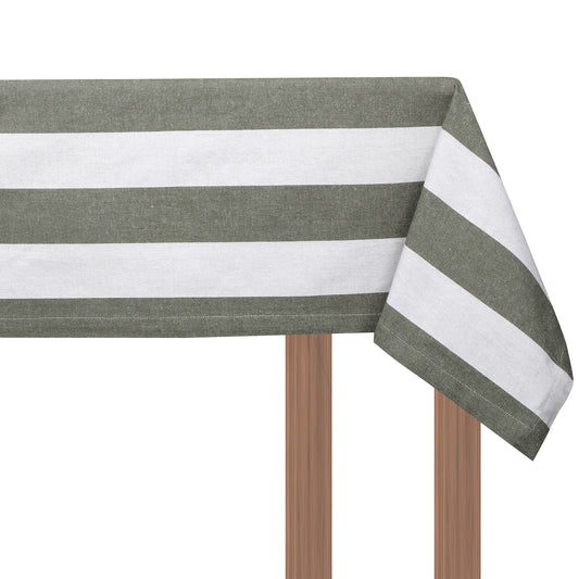 Stripe Eco Table Cloth in Olive