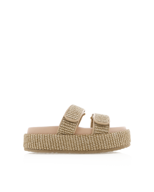 Suvi Natural Raffia Slides