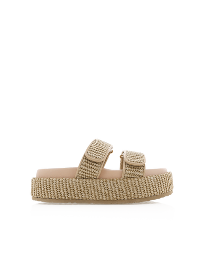 Suvi Natural Raffia Slides