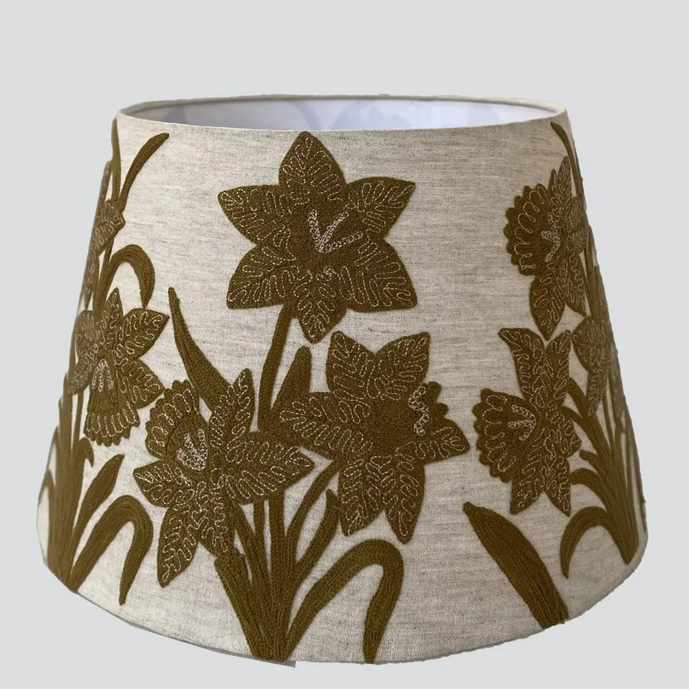 Narcissus Linen Tapered Shade in Butternut