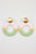 Tropez Earrings - Pink + Green