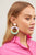 Tropez Earrings - Pink + Green