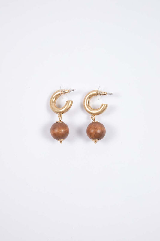 Playa Earrings in Dark Wood
