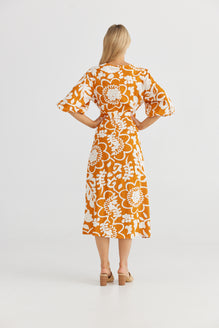 Ava Midi Dress in Catina