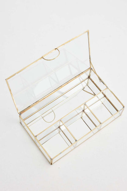 Jewellery Compartment Box in Glass