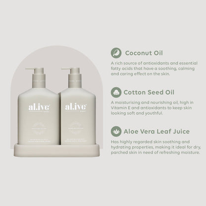 al.ive Sea Cotton & Coconut | Wash & Lotion Duo