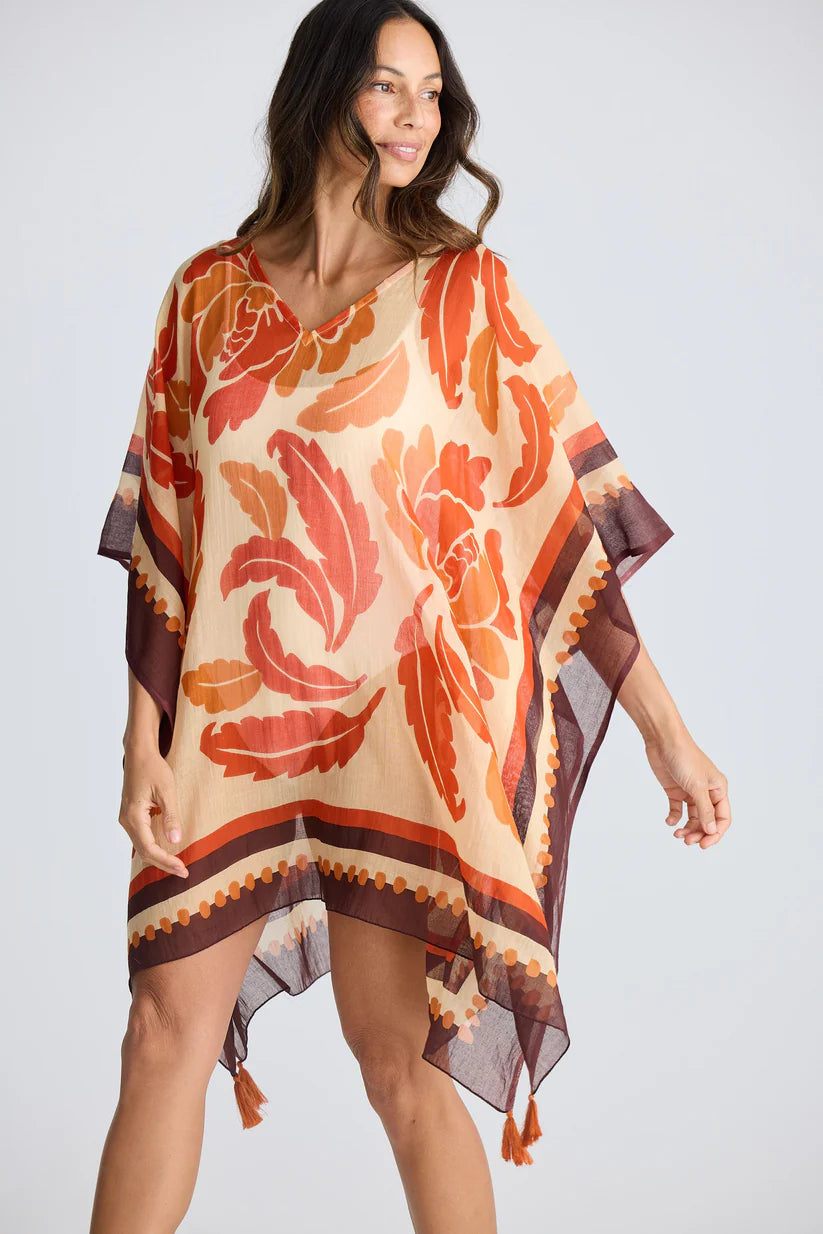 Stella Kaftan in Tuscan Palm One Size