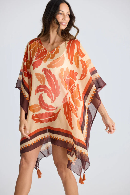 Stella Kaftan in Tuscan Palm One Size