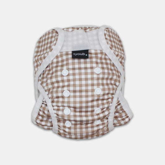 Tyoub Fawn Check Swim Nappy