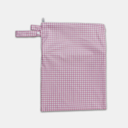Tyoub Pink Check Swim Bag set