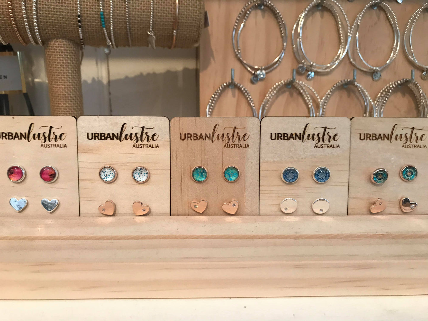 Urban Lustre Stud Earrings (2 Pack)