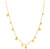 Gold Geometry Mixed Discs Necklace